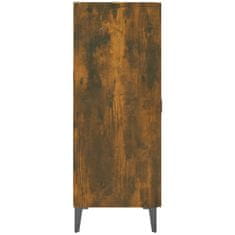 Vidaxl Komoda dimljeni hrast 69,5x34x90 cm inženirski les