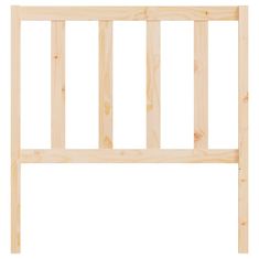 Vidaxl Posteljno vzglavje 106x4x100 cm trdna borovina