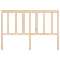 Vidaxl Posteljno vzglavje 126x4x100 cm trdna borovina