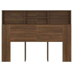 Vidaxl Vzglavna omarica rjavi hrast 140x19x103,5 cm