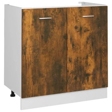 Vidaxl Spodnja omarica za umivalnik “Lyon” dimljeni hrast 80x46x81,5cm