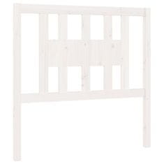 Vidaxl Vzglavna belo 81x4x100 cm trdna borovina