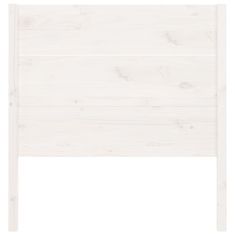 Vidaxl Vzglavna belo 96x4x100 cm trdna borovina