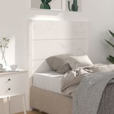 Vidaxl Vzglavna belo 96x4x100 cm trdna borovina