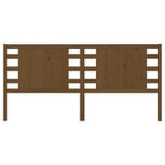 Vidaxl Vzglavna medeno rjavo 206x4x100 cm trdna borovina