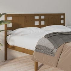 shumee Vzglavje postelje, medeno rjava, 146x4x100 cm, borov les