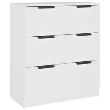 Vidaxl Komoda bela 60x30x70 cm konstruiran les