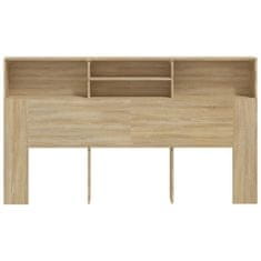 Vidaxl Vzglavna omarica sonoma hrast 180x19x103,5 cm