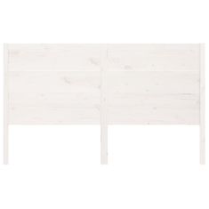 Vidaxl Vzglavna belo 141x4x100 cm trdna borovina