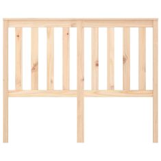 Vidaxl Posteljno vzglavje 126x6x101 cm trdna borovina