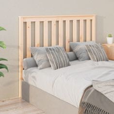 Vidaxl Posteljno vzglavje 126x6x101 cm trdna borovina