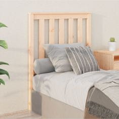 Vidaxl Posteljno vzglavje 81x6x101 cm trdna borovina