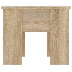 Vidaxl Klubska mizica sonoma hrast 79x49x41 cm konstruiran les