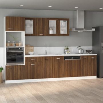 Vidaxl vidaXL Omarica za kuhinjsko korito rjav hrast 80x46x81,5 cm
