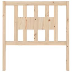 Vidaxl Vzglavna 106x4x100 cm trdna borovina