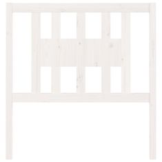 Vidaxl Vzglavna belo 81x4x100 cm trdna borovina