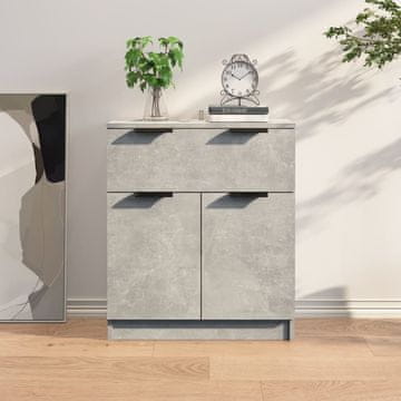 Vidaxl vidaXL Omarica betonsko siva 60x30x70 cm material na osnovi lesa