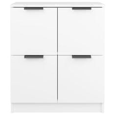 Vidaxl Komoda bela 60x30x70 cm konstruiran les