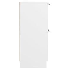 Vidaxl Komoda bela 60x30x70 cm konstruiran les
