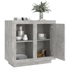 Vidaxl Komoda betonsko siva 80x40x75 cm