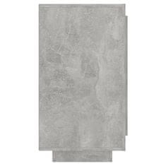Vidaxl Komoda betonsko siva 80x40x75 cm