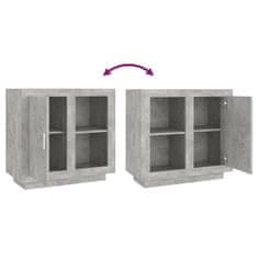 Vidaxl Komoda betonsko siva 80x40x75 cm