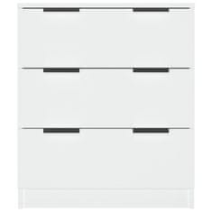 Vidaxl Komoda bela 60x30x70 cm konstruiran les