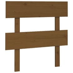 Vidaxl Posteljno vzglavje medeno rjavo 103,5x3x81 cm trdna borovina