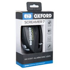 Oxford Screamer 7 ključavnica z alarmom, črna