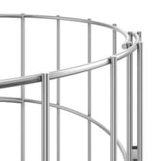 Vidaxl Okrogle visoke grede gabion 3 kosi pocinkano jeklo Ø30x50 cm