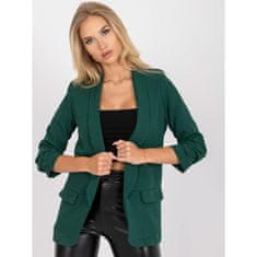 ITALY MODA Ženska jakna z gubami ADELA temno zelena DHJ-MA-7684.15P_385668 S