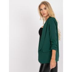ITALY MODA Ženska jakna z gubami ADELA temno zelena DHJ-MA-7684.15P_385668 S