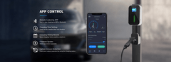 trofazna polnilna postaja 22 kW s 6 m kablom tipa 2 in upravljanjem prek aplikacije