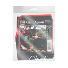 BBQ Predpasnik za žar BBQ 61 x 75,5 cm črn