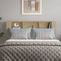 Vidaxl Vzglavna omarica sonoma hrast 180x18,5x104,5 cm
