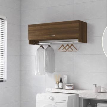 Vidaxl vidaXL Omarica rjav hrast 100x32,5x35 cm Material na osnovi lesa