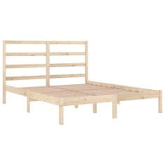 Vidaxl Posteljni okvir iz trdnega lesa 120x190 cm 4FT