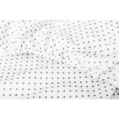 Sensillo Prevleka za otroško posteljico s potiskom 120x60 cm sive pike
