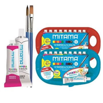 MITAMA Tempera barve s čopičem