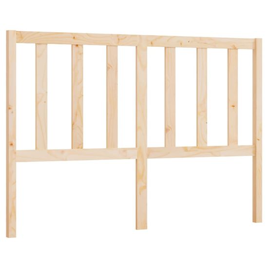 Vidaxl Posteljno vzglavje 126x4x100 cm trdna borovina