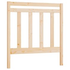 Vidaxl Posteljno vzglavje 96x4x100 cm trdna borovina