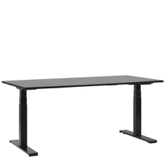 Beliani Električno nastavljiva pisalna miza 180x80 cm črna DESTIN II