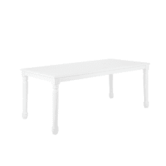 Beliani Jedilna miza bela 180 x 90 CARY