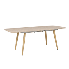 Beliani Jedilna miza 180/210 x 90 cm HAGA iz svetlega lesa