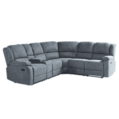 Beliani Kotni ročno raztegljivi kavč sive barve ROKKE