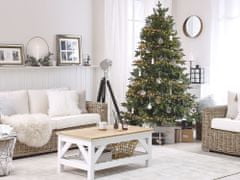 Beliani Umetno božično drevo 210 cm zeleno HUXLEY