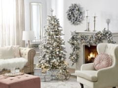 Beliani Zasneženo božično drevo 180 cm belo TATLOW