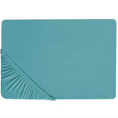 Beliani Bombažna rjuha 200 x 200 cm turkizna HOFUF