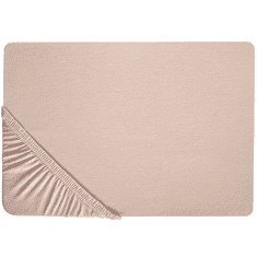 Beliani Bombažna rjuha 200 x 200 cm bež barve