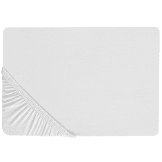 Beliani Bombažna rjuha 200 x 200 cm bela HOFUF